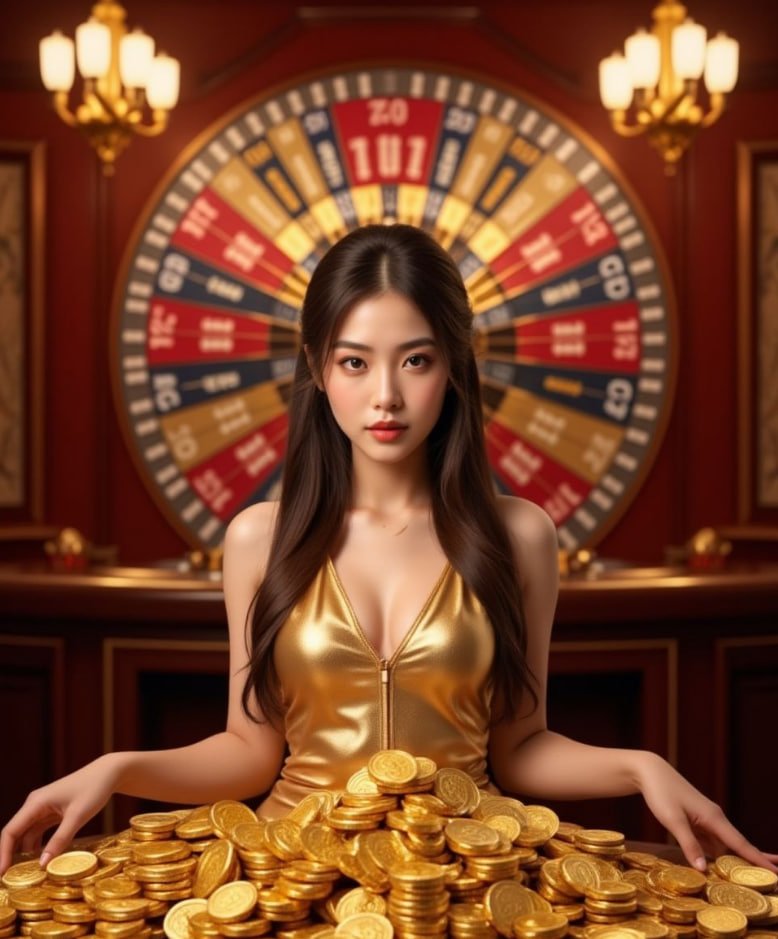 Dealer live kasino menjalankan permainan baccarat interaktif